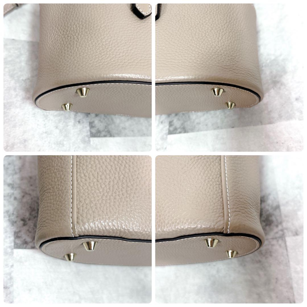 【極美品】HAYNI ヘイニ ショルダーバッグ バニティバッグ モカグレージュ