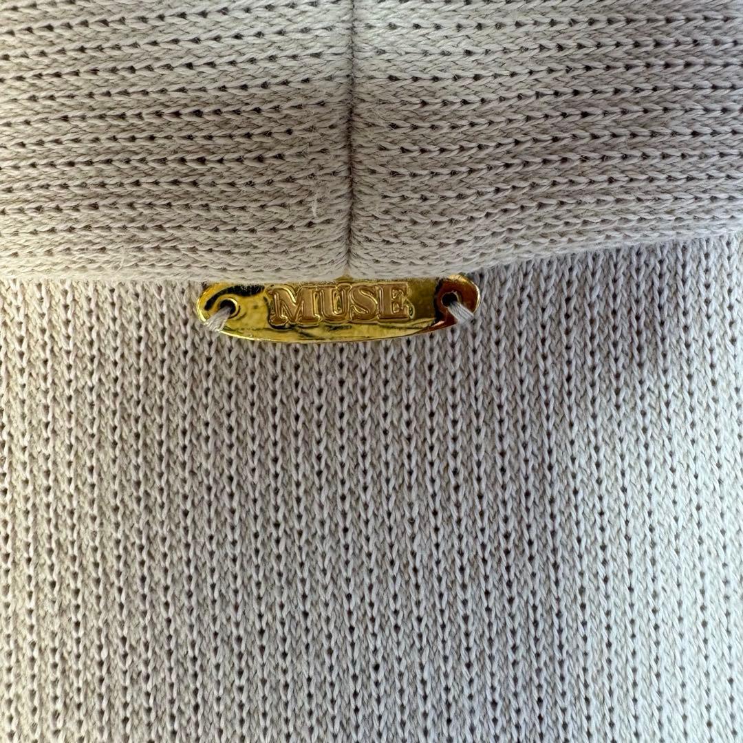 着丈126♡ミューズ♡ニット　ロングワンピース　2XL相当　アイボリー