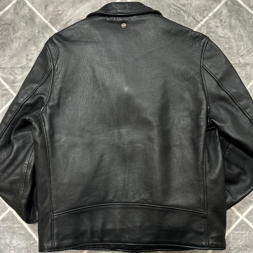 【羊革XL】未使用級 上野商会 SCHOTT ショット ダブルスレザージャケット