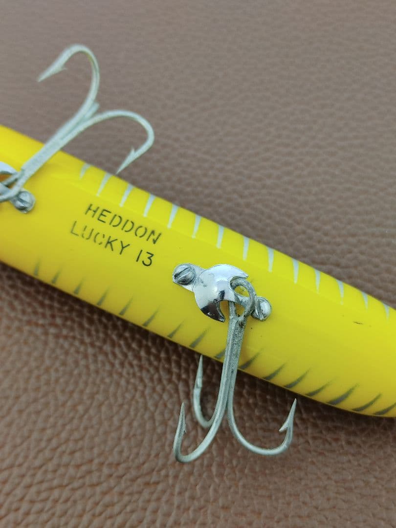 ヘドン　ラッキー13　 オールドルアー　縦割り　吹き目