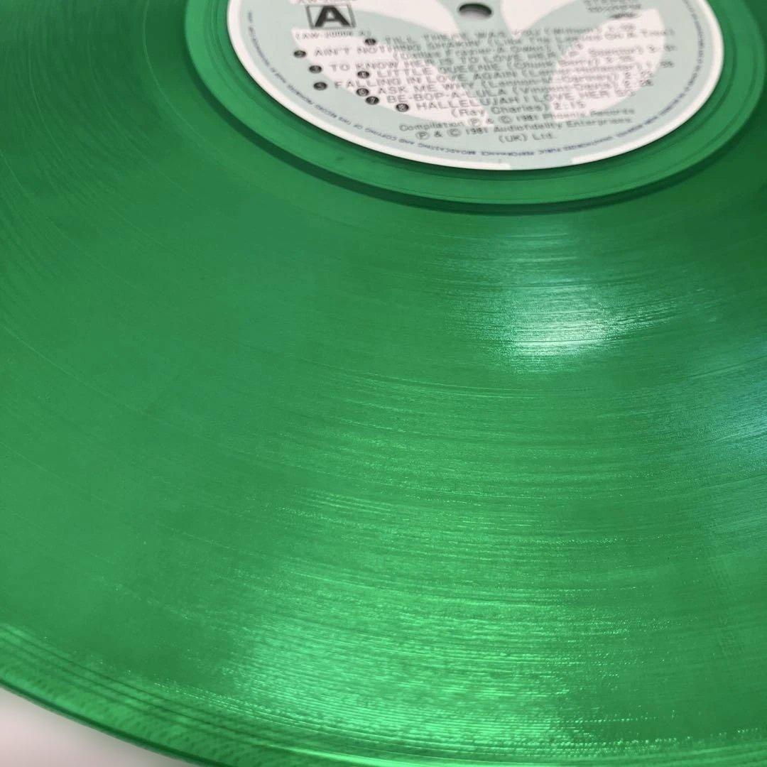 ⑮-1 RARE BEATLES 2LP グリーン盤 日本盤 ナンバー入