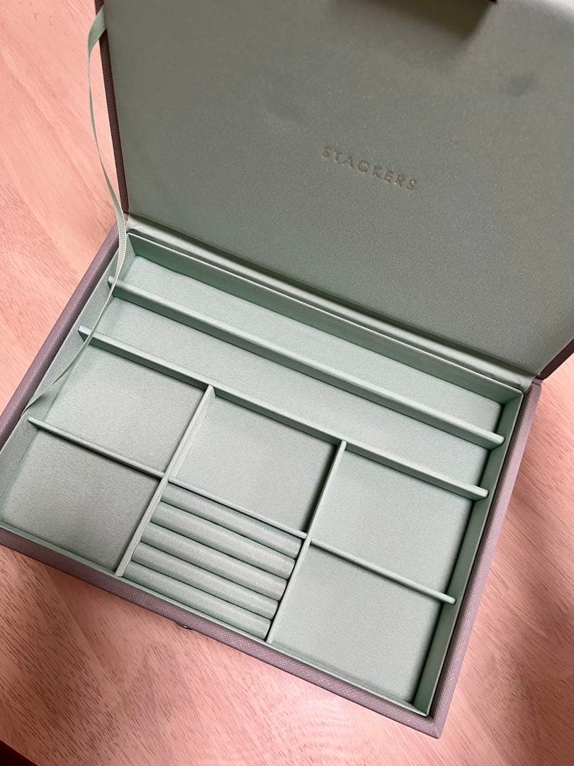 【値下げ】STACKERS アクセサリーケース グレー/ミント