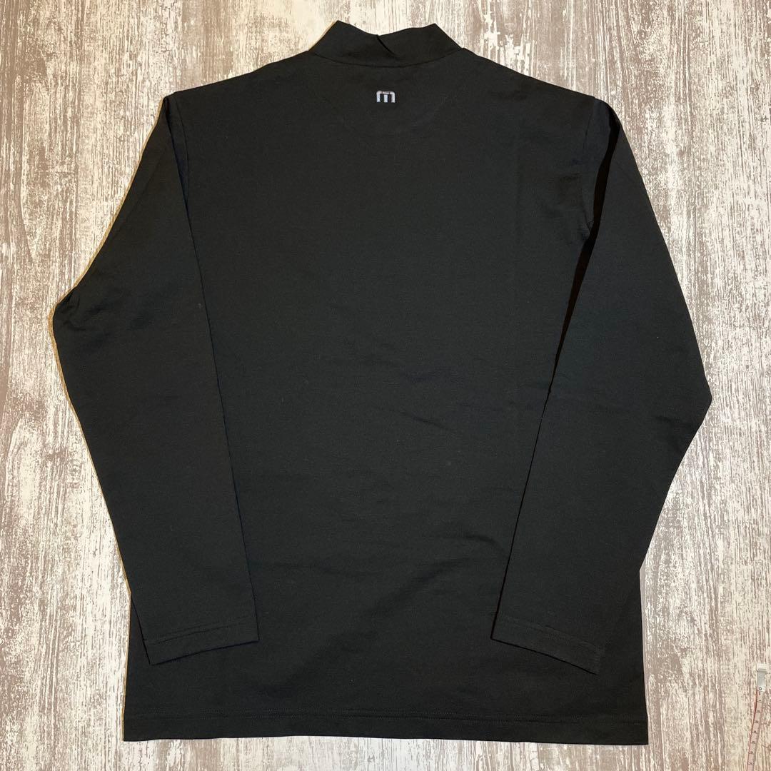 トラヴィスマシュー　ゴルフウェア　長袖モックネックシャツ　Lサイズ　ブラック