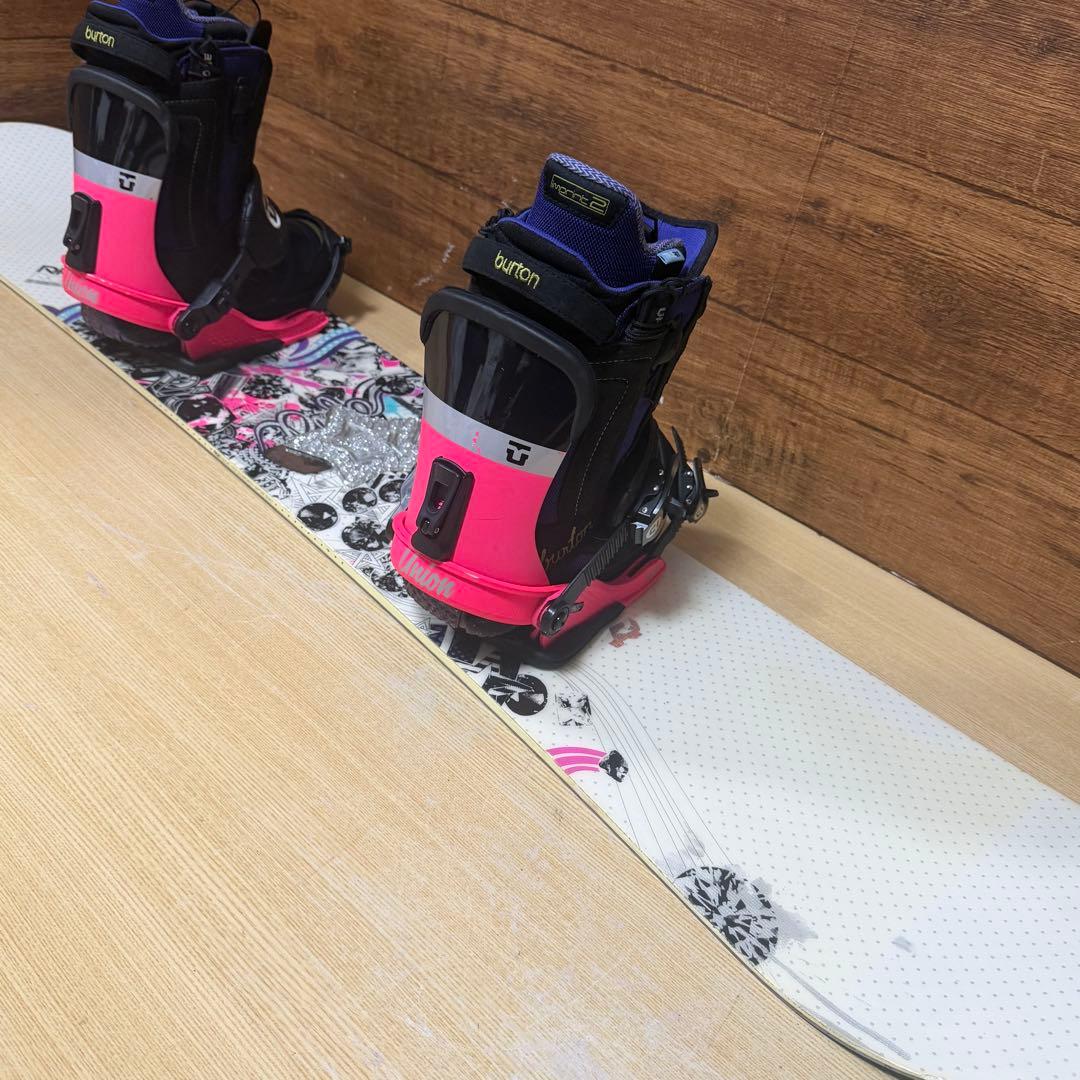 RIDE UNION レディース  スノーボード　3点143cm  かわいい
