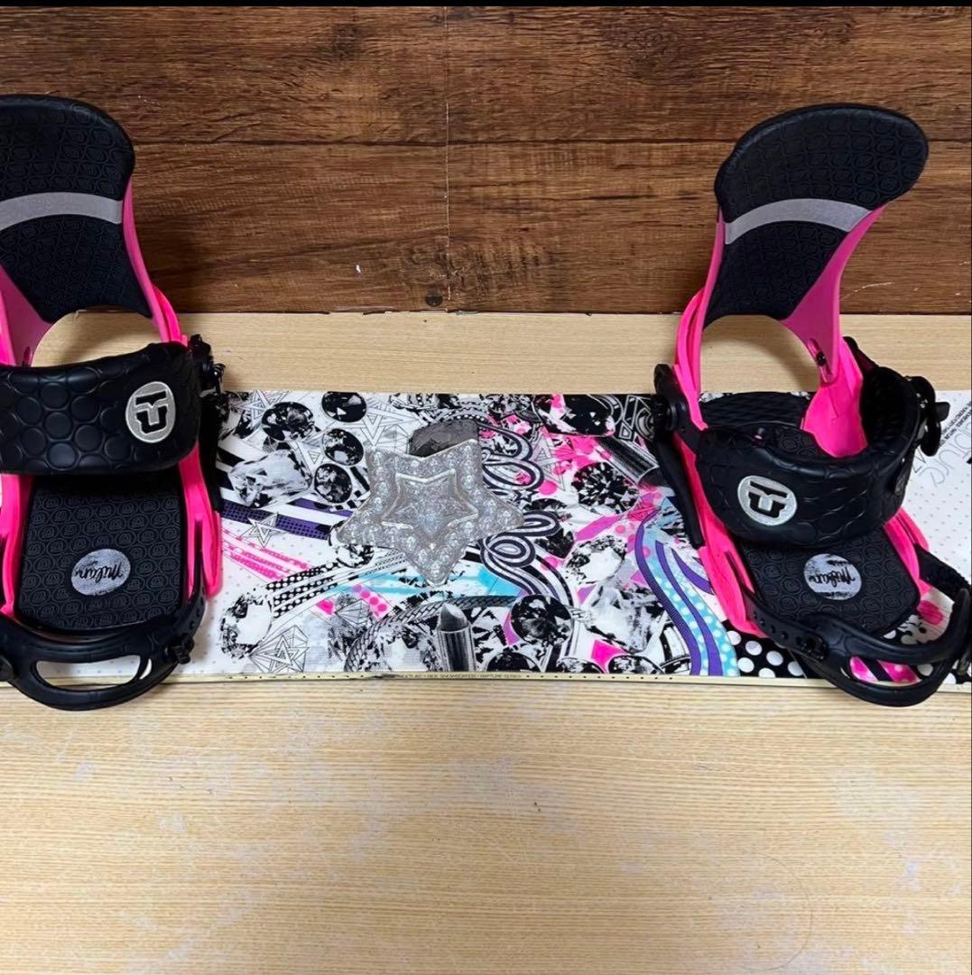RIDE UNION レディース  スノーボード　3点143cm  かわいい