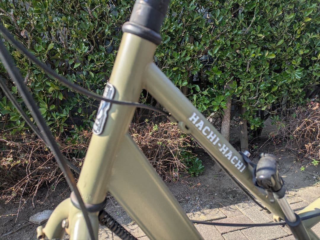 HACHI-HACHI シティサイクル オリーブグリーン 88チャリ