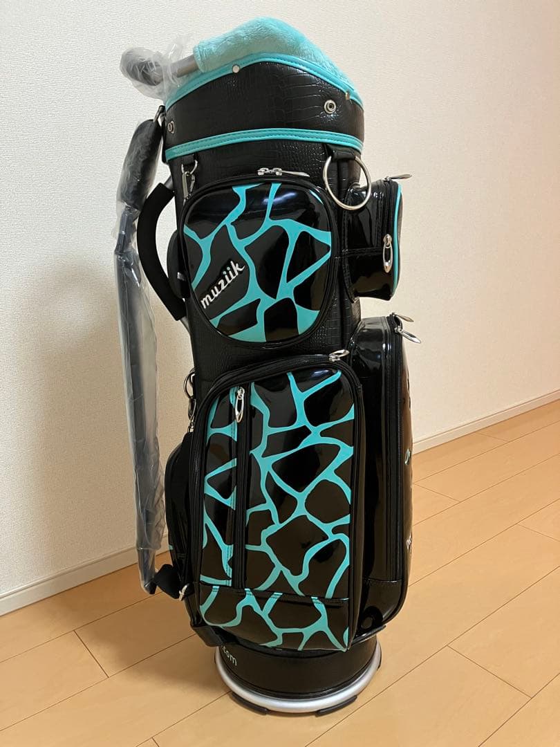 【超レア　限定品】ムジーク　ゴルフキャディバック　ターコイズグリーン