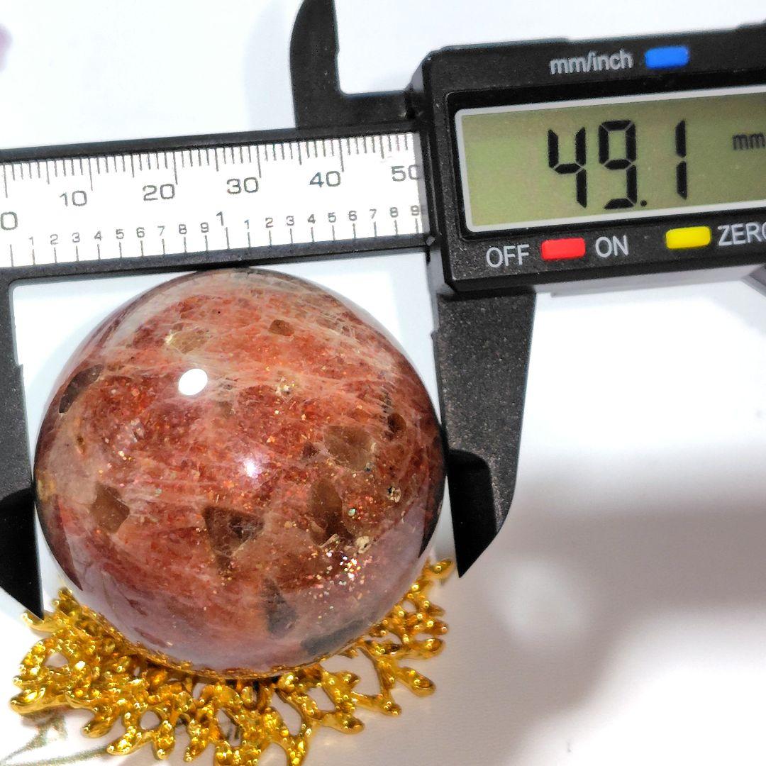 天然石 高品質✨️アルーシャ サンストーン✨️ラメ キラキラ❣️シラーあり