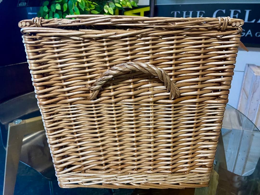 英国 フォートナム＆メイソン カゴ バスケット ラージサイズ　ハンパー ②