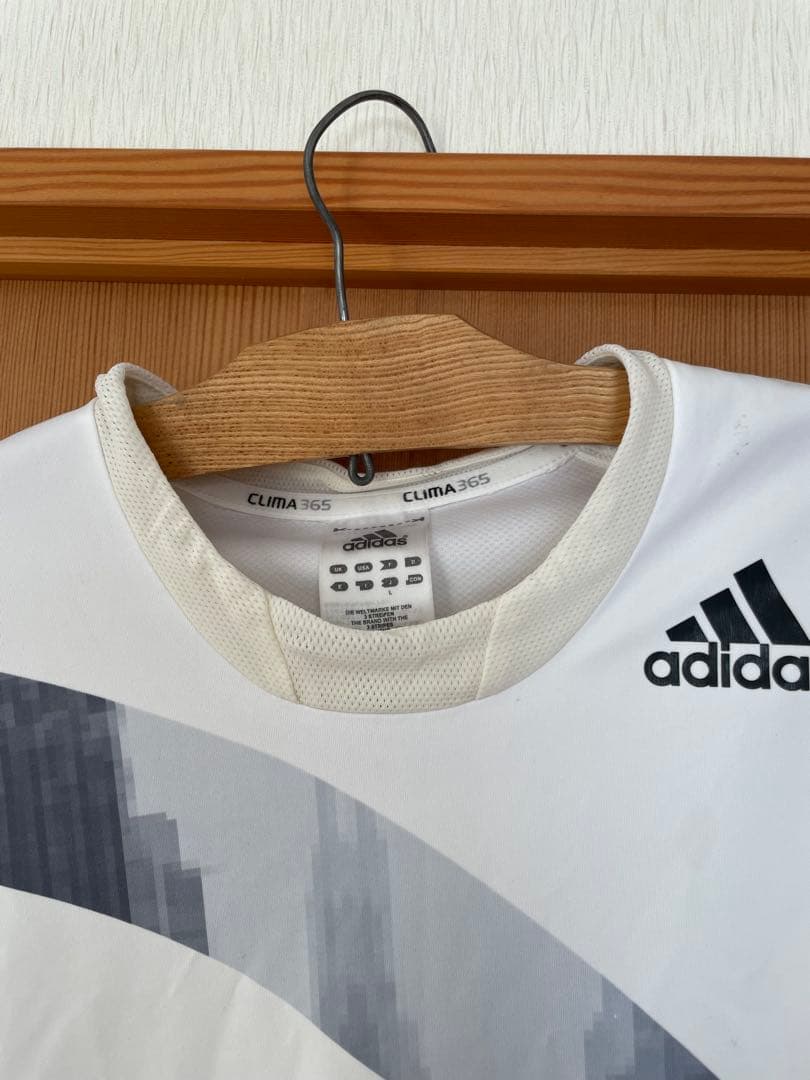 【希少】adidas テニスウェア　ホワイト　メンズ　L サイズ