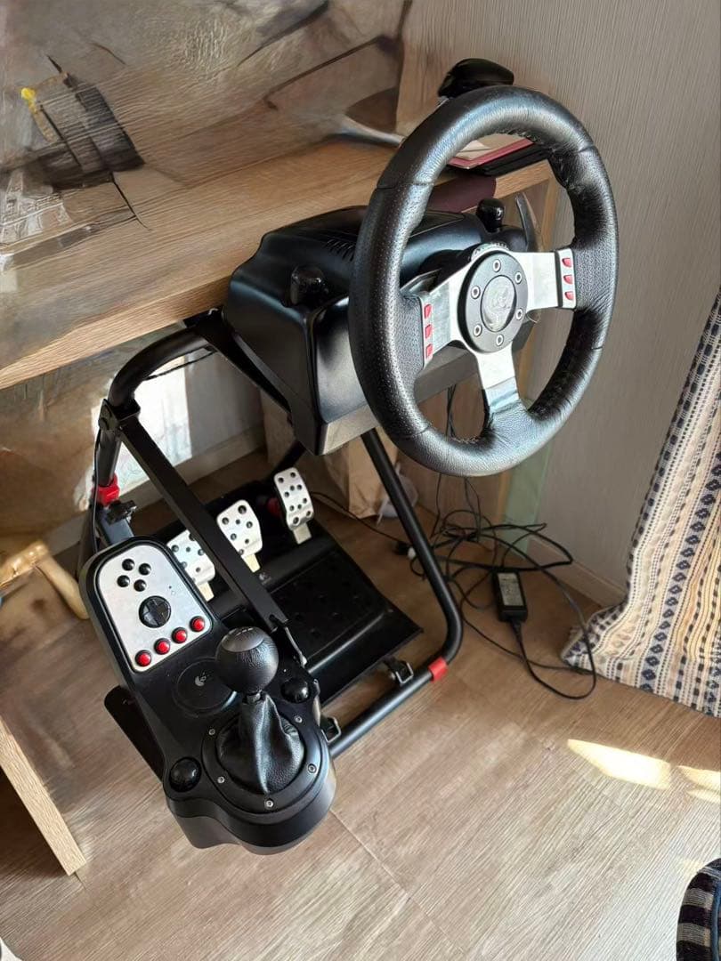 Logicool G27 Racing Wheel DIWANGUSスタンド付き