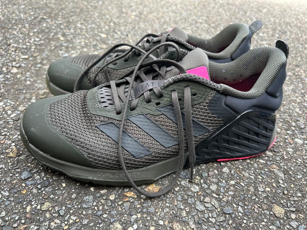 adidas レスミルズ ドロップセット3 黒 ピンク シューズ 28.0