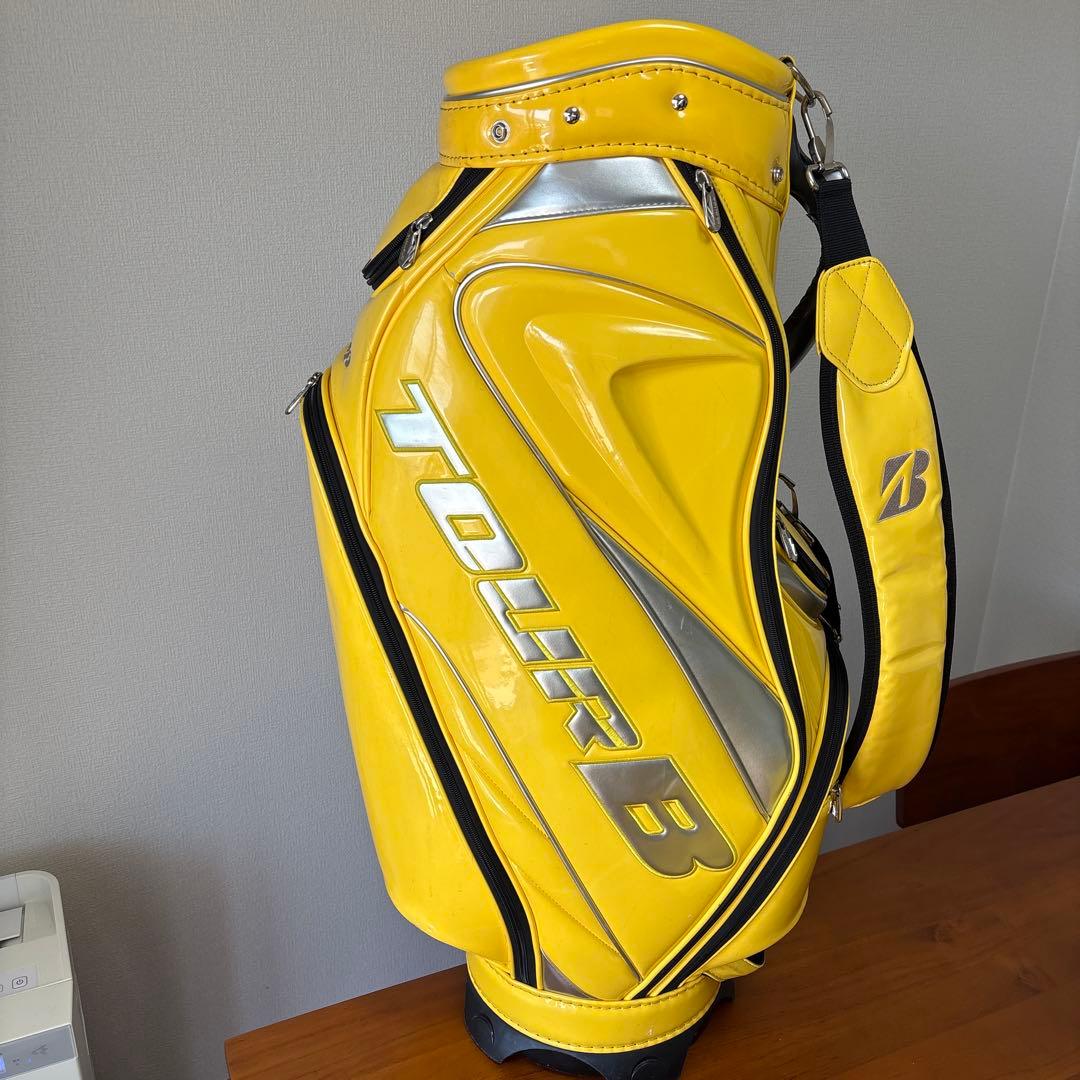 ⭐️ブリヂストンゴルフ キャディバック ツアーB ゴルフバッグ イエロー