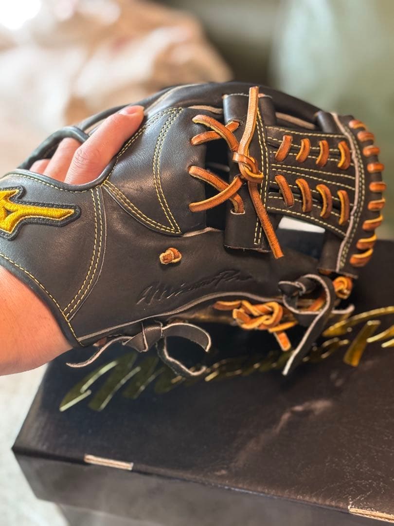 MizunoPro 内野用 硬式野球グローブ 黒