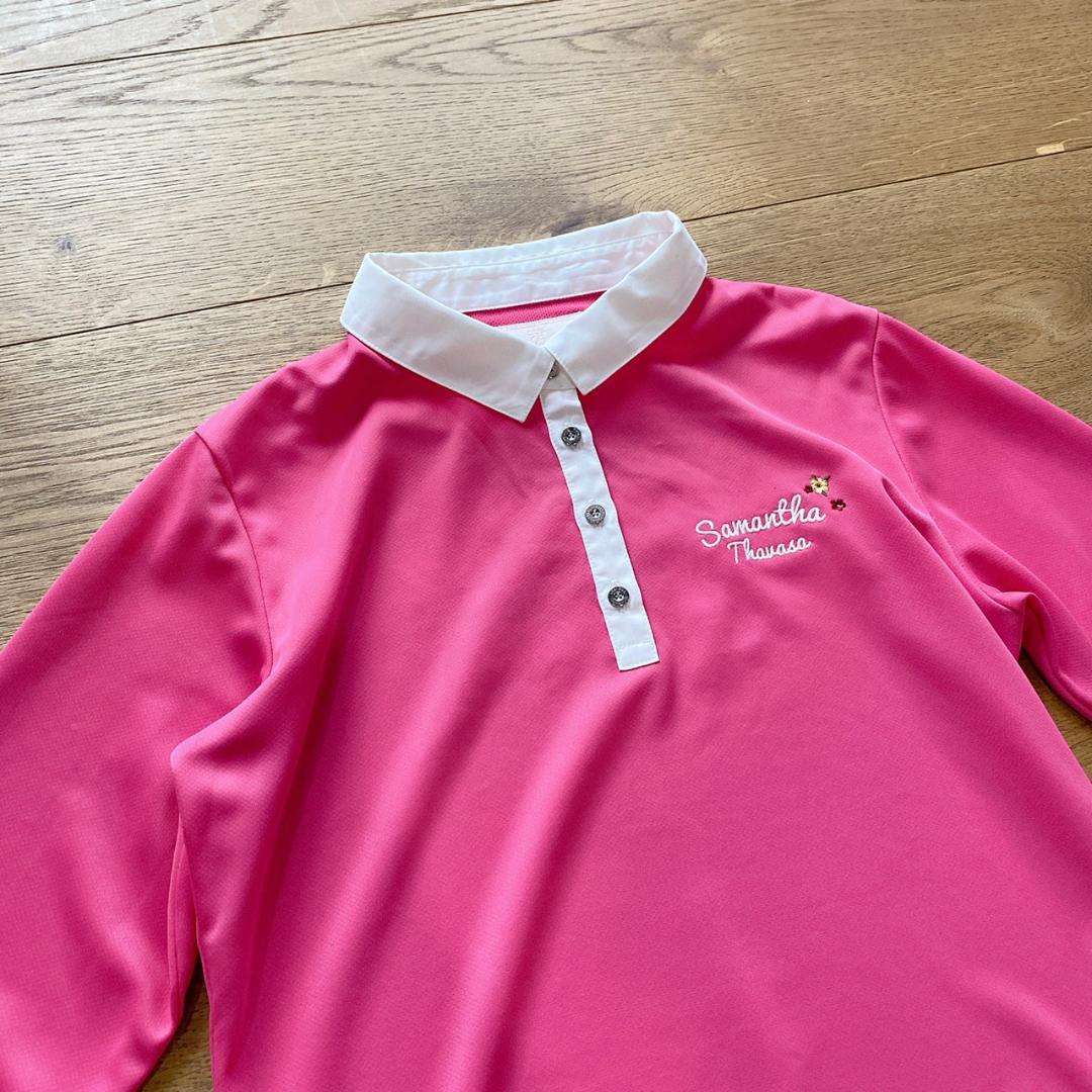 新品　サマンサタバサ　ウェア　長袖　ポロシャツ　ピンク　6745