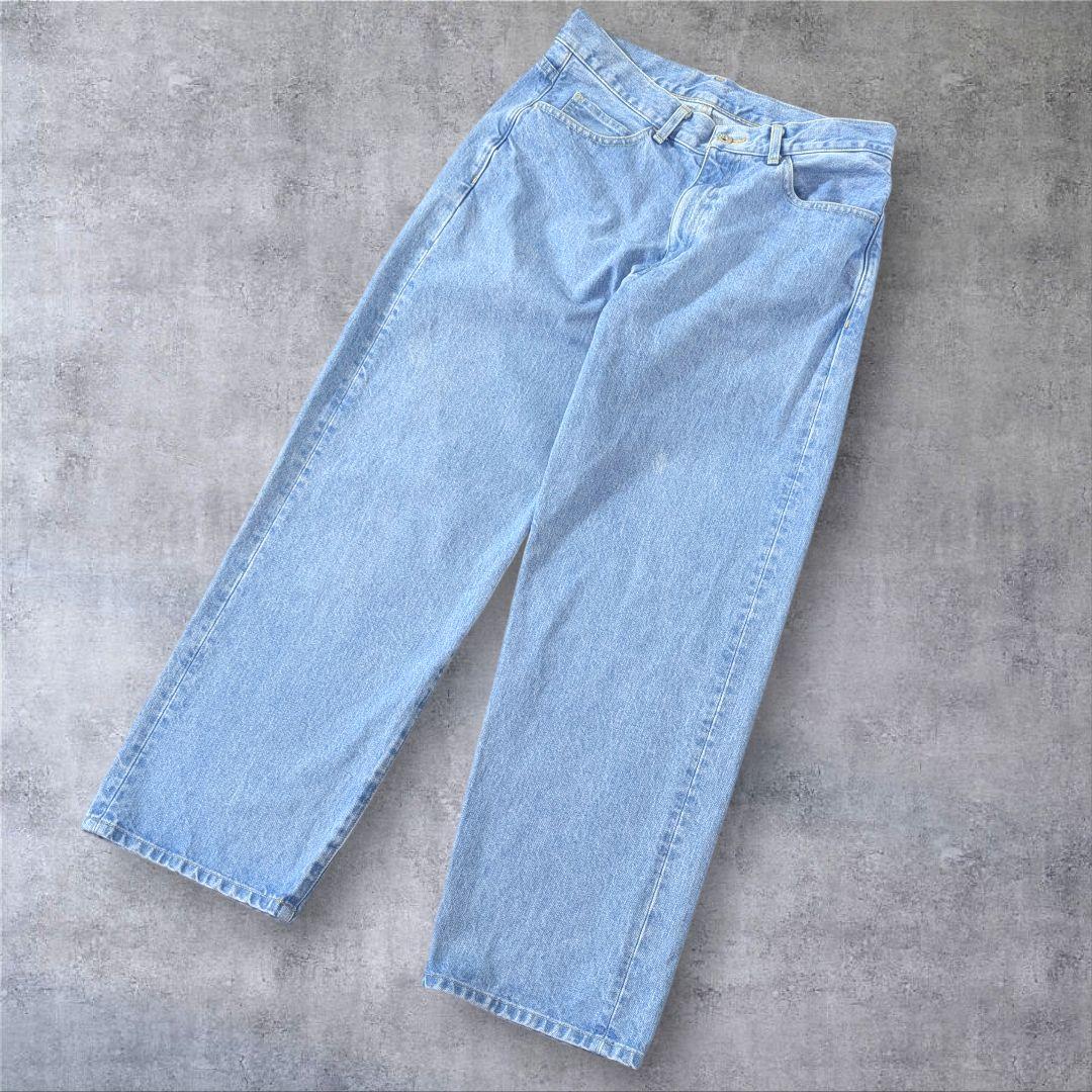 人気★美品◎スティーブンアラン　ワイドデニム　М　ブルー