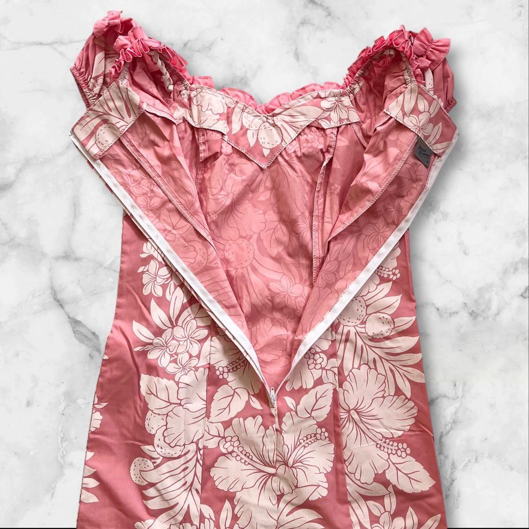 ◎トロピカルドレス◎ Creations★ハワイ★ムームー　M★ピンク