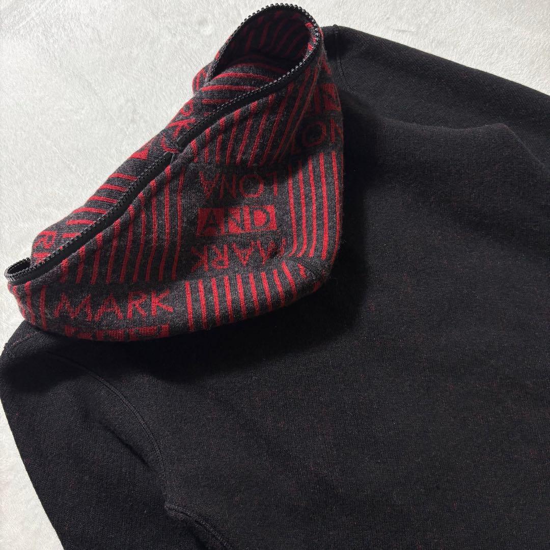 MARK＆LONA　リバーシブル　ニット　パーカー　ジップアップブルゾン　46