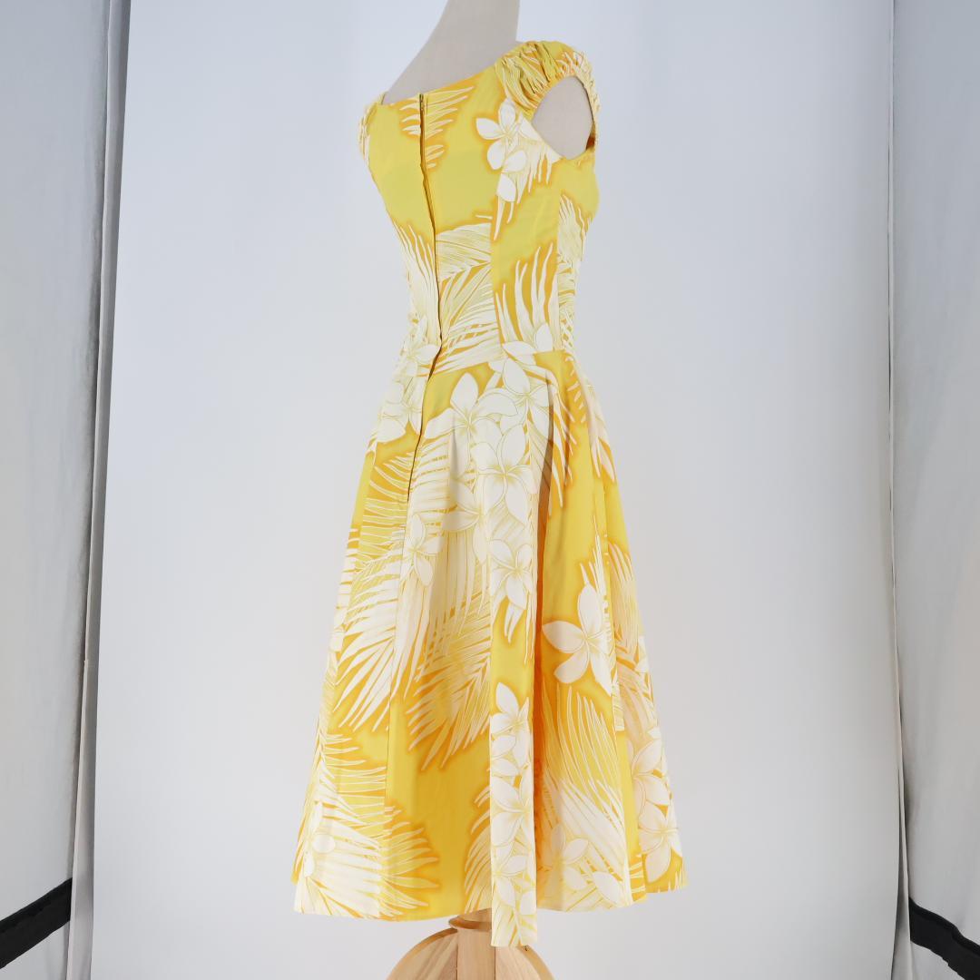 【美品 ハワイ製フラダンス用衣装】イエロー Pukalani Fashion