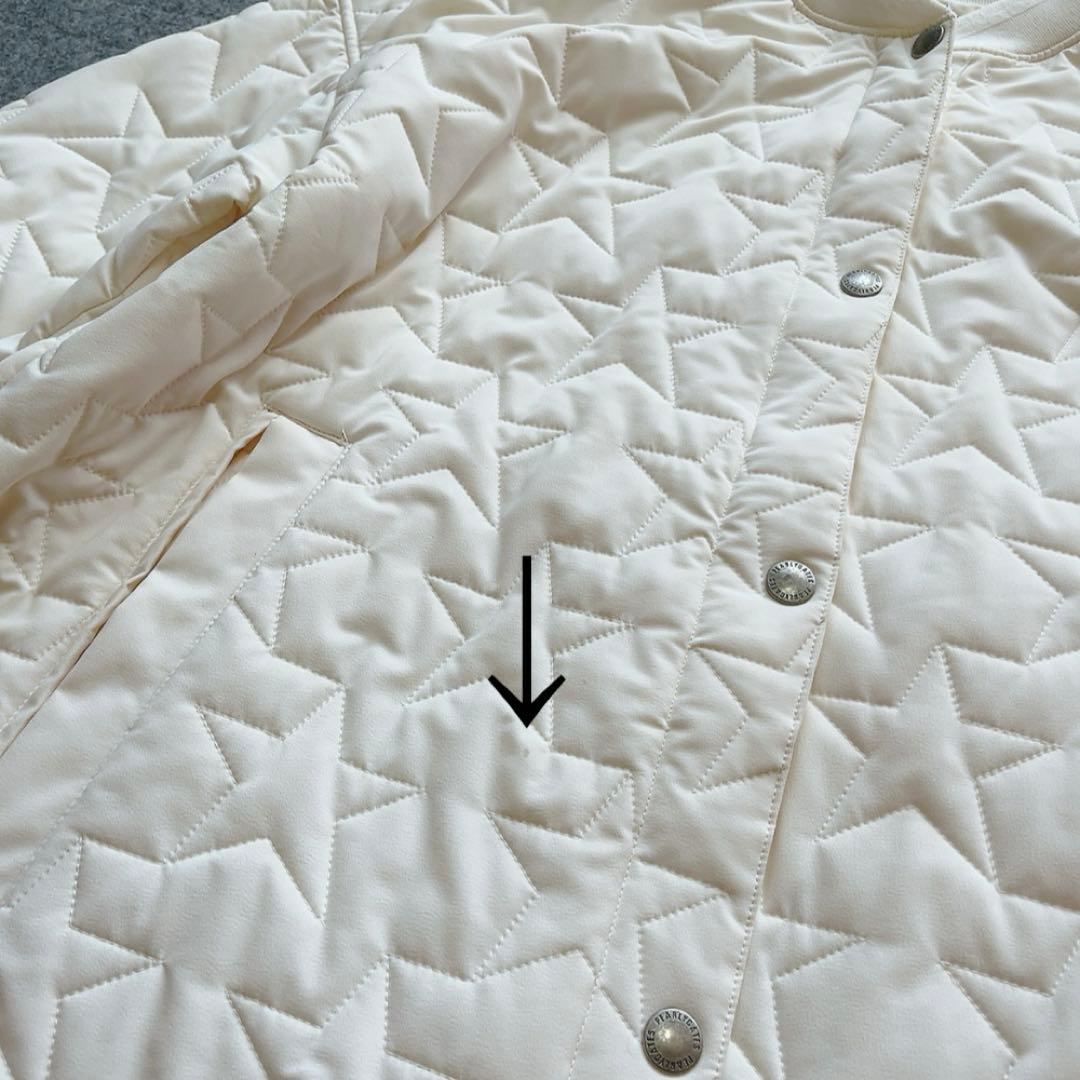 パーリーゲイツ　星柄　キルト 中綿 コート ジャケット 白　ホワイト