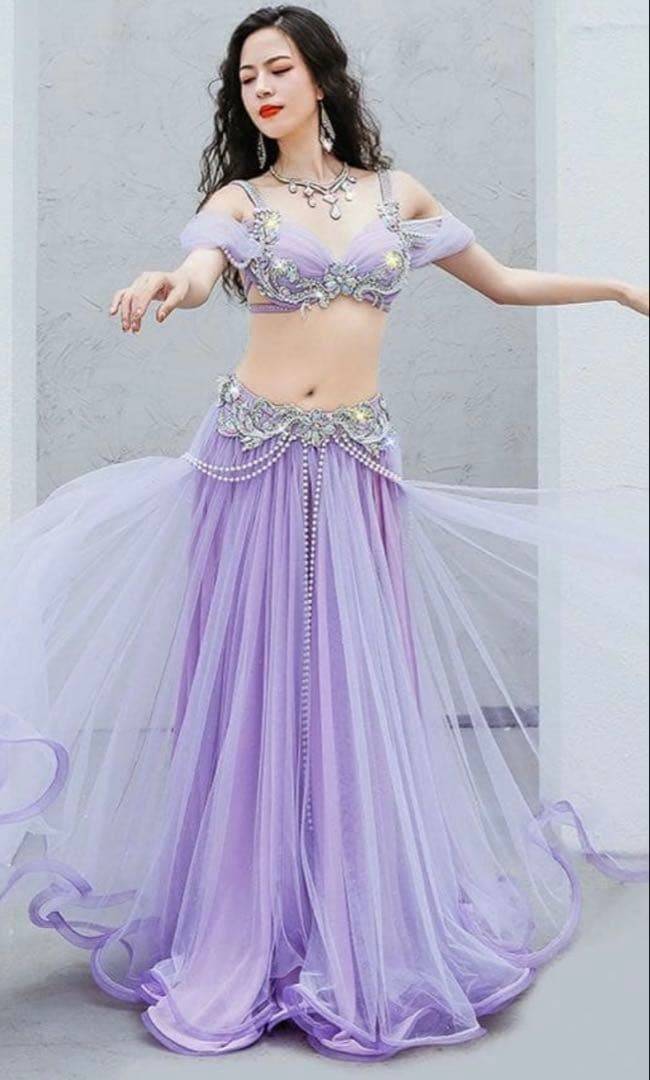 薄紫 ベリーダンス セットアップ