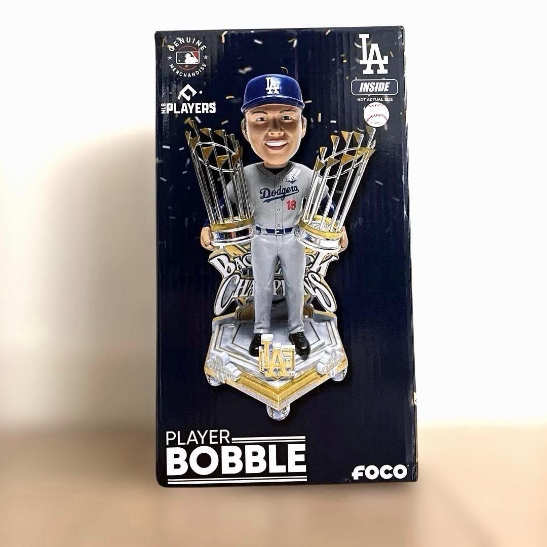 【超希少】山本由伸 ドジャース ワールドシリーズ連覇記念 ボブルヘッド シリアル