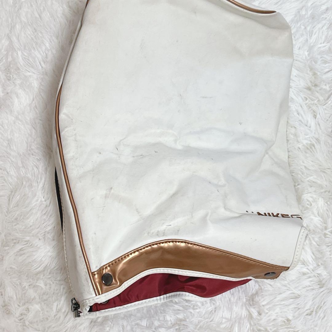 NIKE GOLF キャディバッグ ゴルフバッグ ナイキ 白 ゴールド 高級感