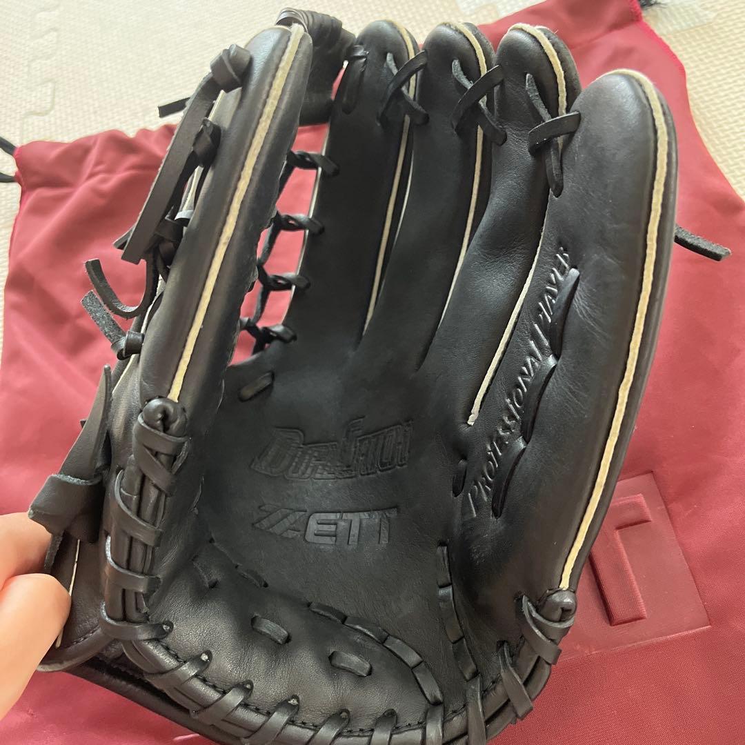 ZETT 野球グローブ 黒　軟式
