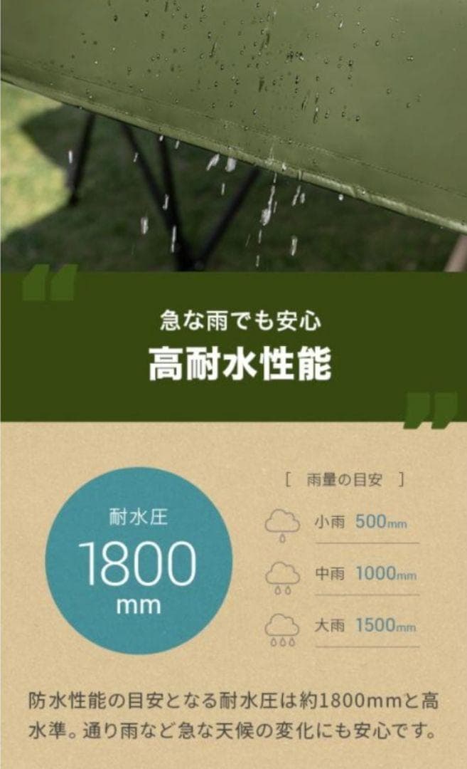 タープテント 2.5m ワンタッチタープテント テント本体 簡単おしゃれ 大型⑨