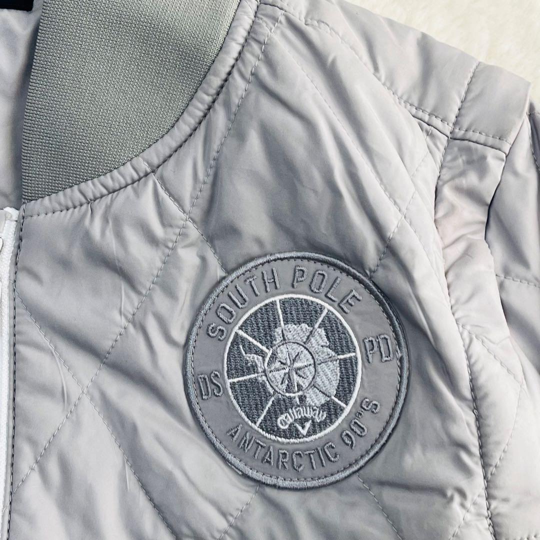 キャロウェイゴルフ 2way 中綿ジャケット ブルゾン ベスト 袖着脱 ラメ M