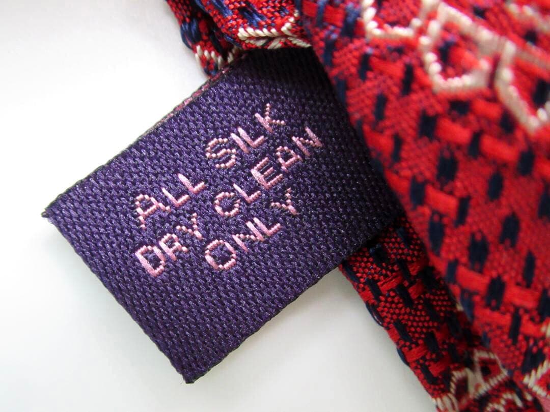 Seaward&Stearn シーワード＆スターン ネクタイ レッド ペイズリー