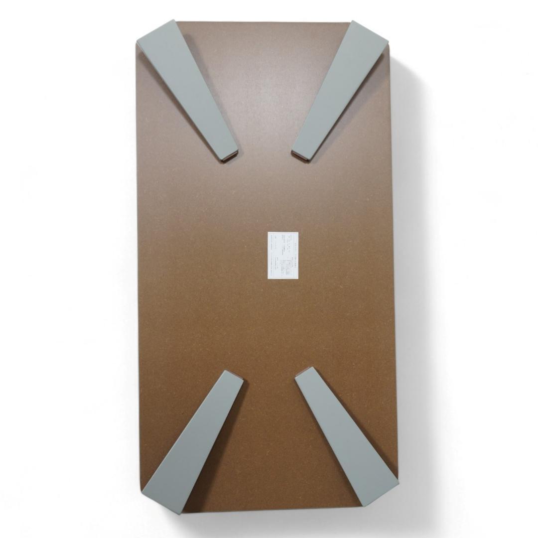 【新品・訳あり】 105cm 折りたたみ ローテーブル 角丸デザイン