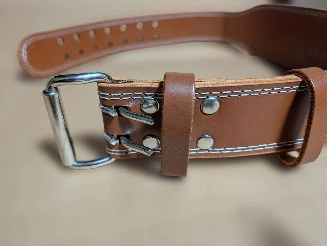 【極美品】ゴールドジム プロレザーベルト Lサイズ（室内試着のみ・汗なし）