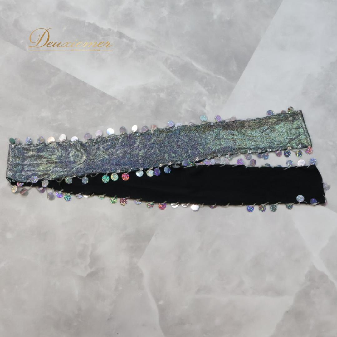 【ベリーダンス用衣装】シルバー サイーディドレス ワンピース ドレス ラメ