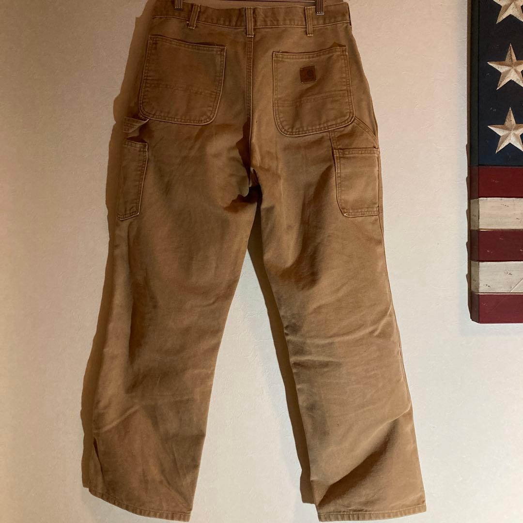 33x32 Carhartt ペインターパンツ キャメル シングルニー