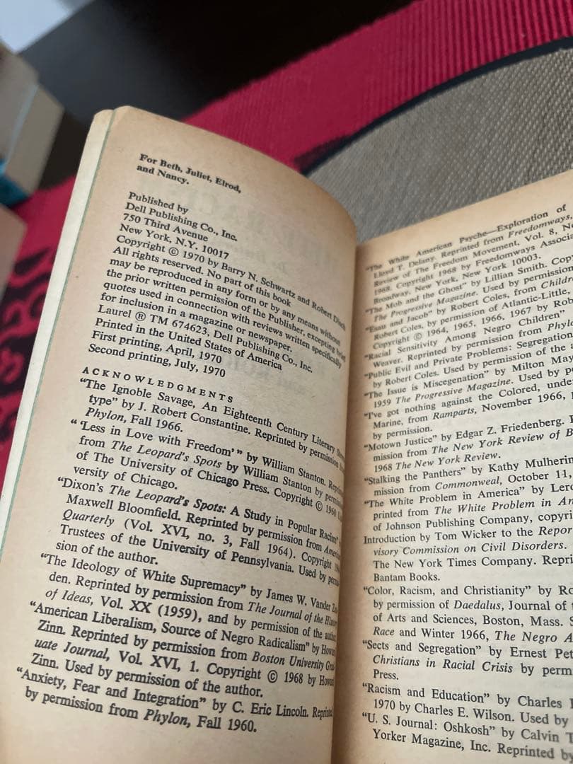 希少　WHITE RACISM - Barry N. Schwartz,