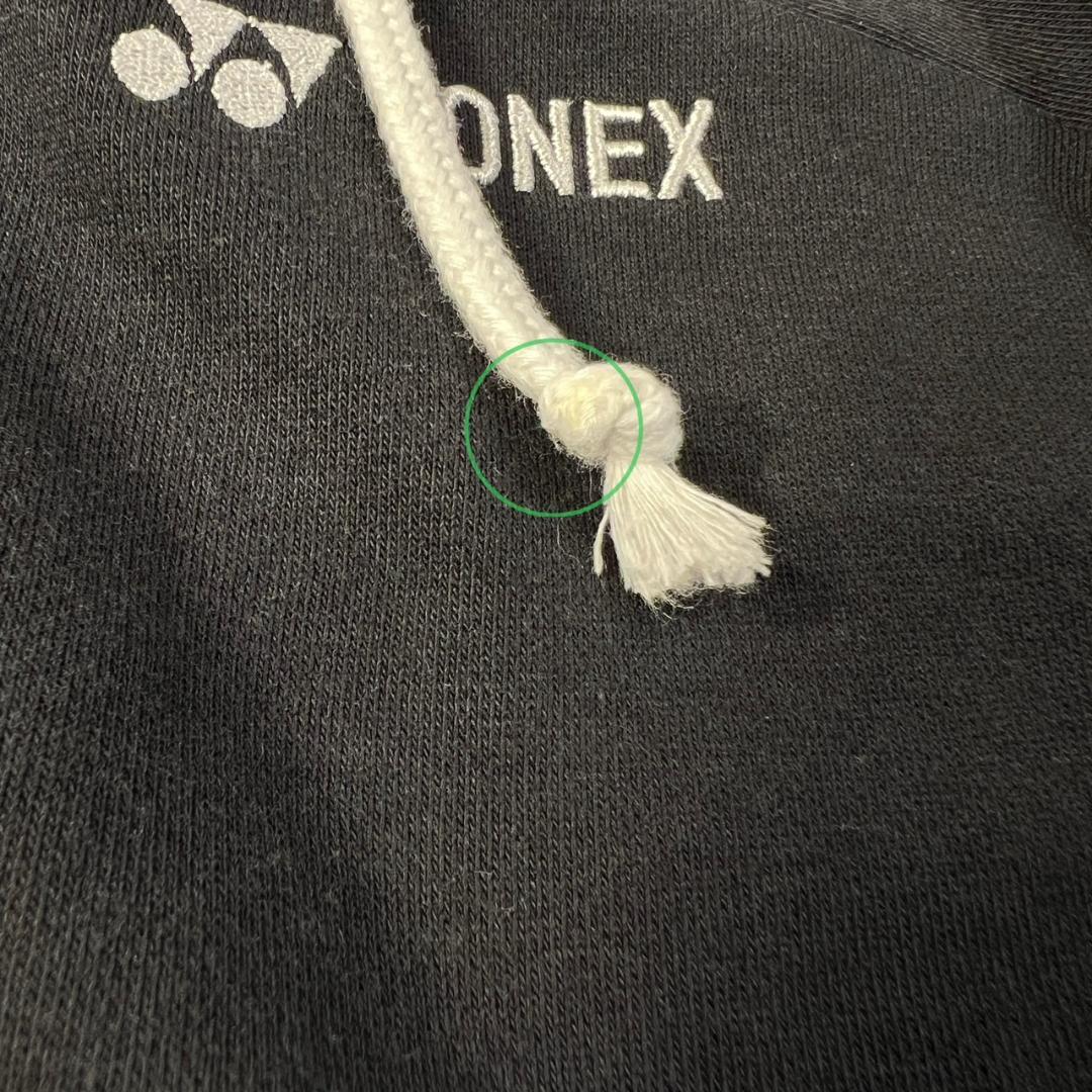 【Z65】ヨネックス 長袖パーカー フルジップ ブラック レディース O