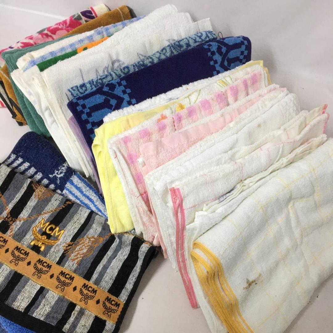 中古 フェイスタオル まとめて200枚 ウエス 粗品 贈答 タオル 介護