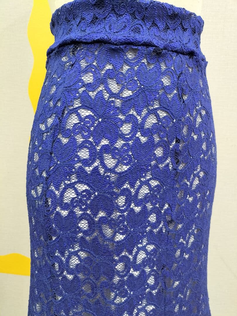 フラメンコスカート　青レース生地のみ販売か