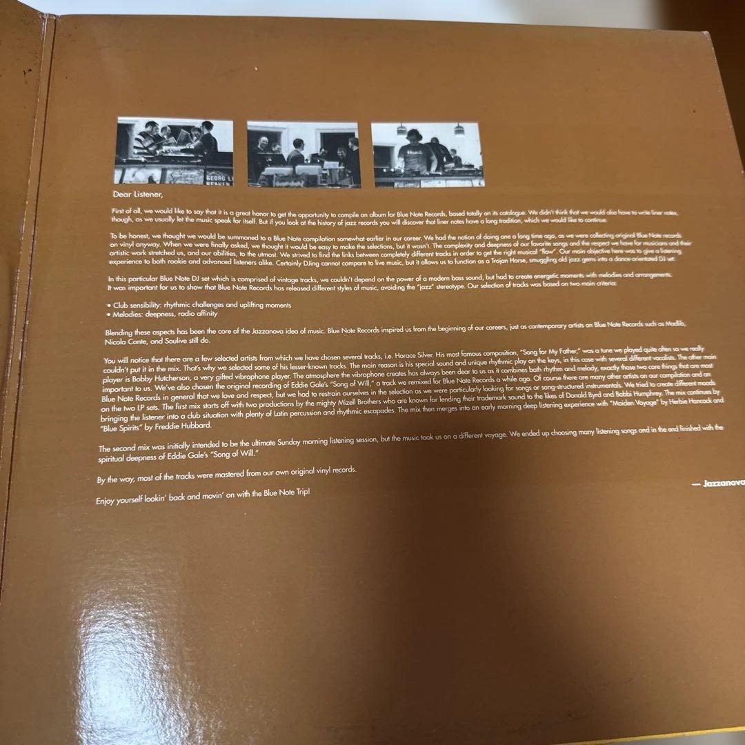 レアアナログ　BLUE NOTE TRIP JAZZANOVA LP ２枚組