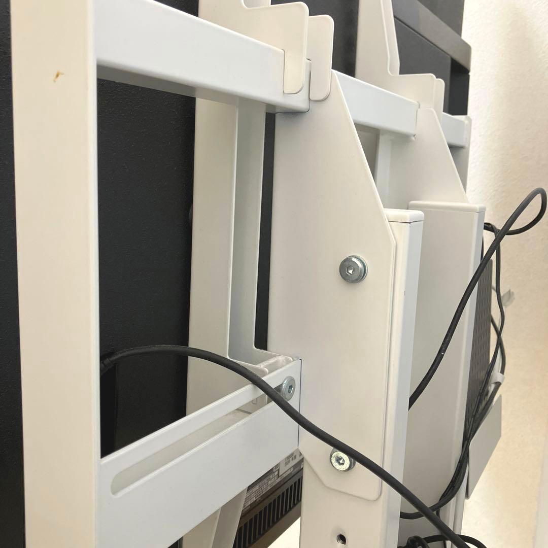 木製 壁掛け テレビスタンド ウッド×ホワイト