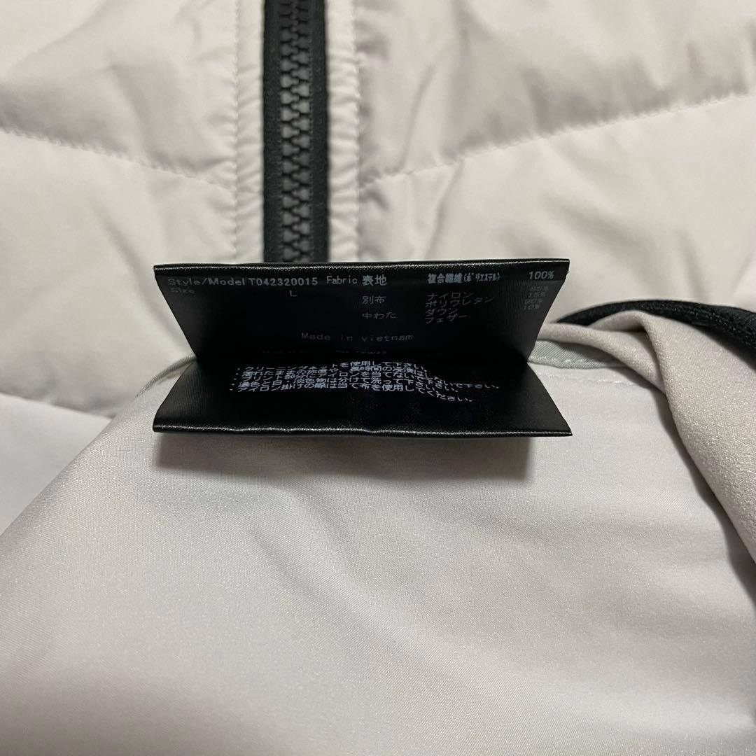 新品未使用タグ付き　定価5.3万　TFW49 ダウンブルゾン　グレー　L ゴルフ