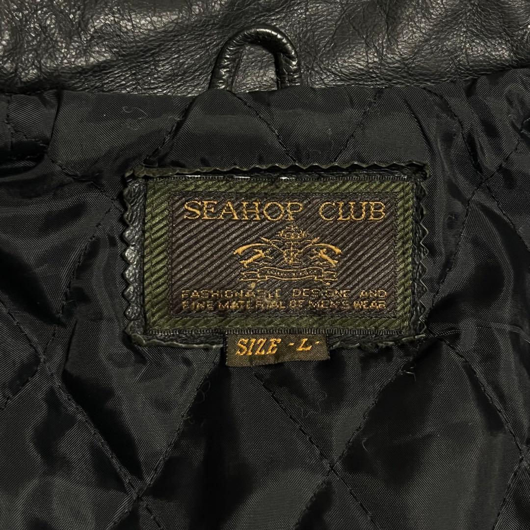 90S SEAHOP カウレザー レザーブルゾン ジャケット