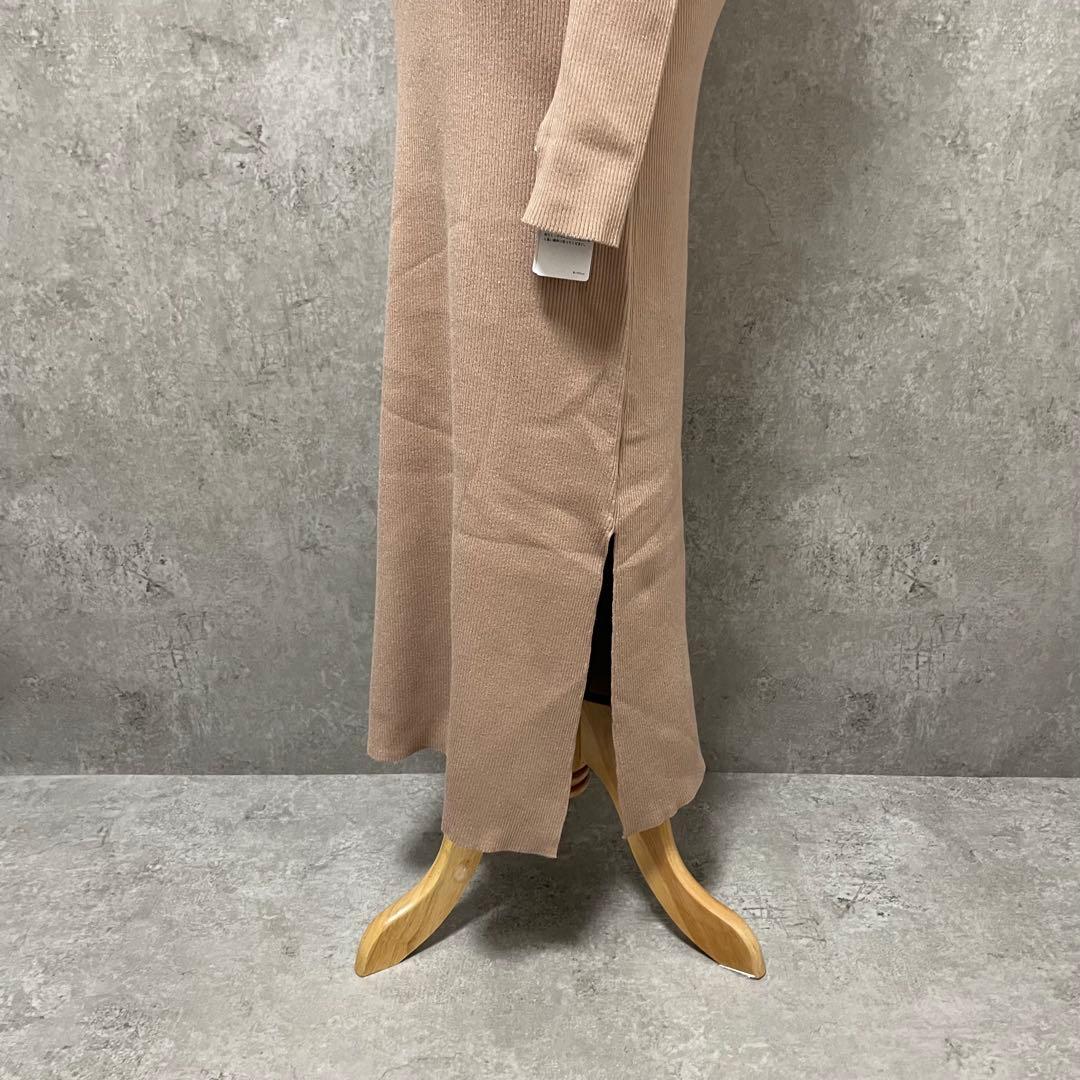 LILY BROWN 新品 ニットワンピース ロング パフスリーブ 定価1.7万