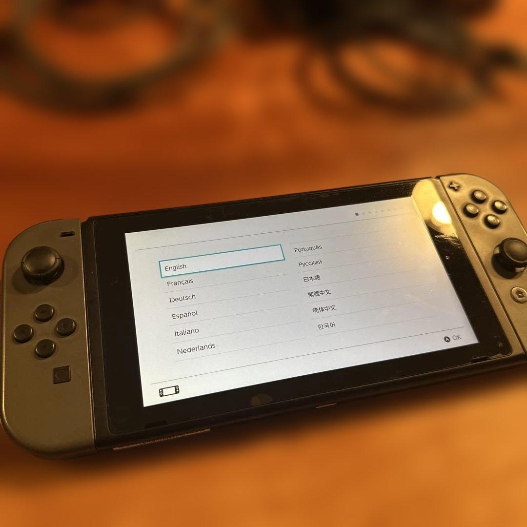 Nintendo Switch 本体 グレー 付属品あり 完動品