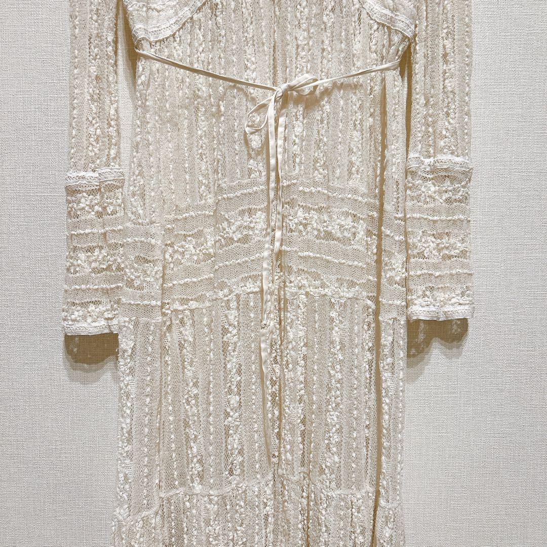 FRAY I.D（フレイ アイディー）　ティアードレースワンピース　ホワイト