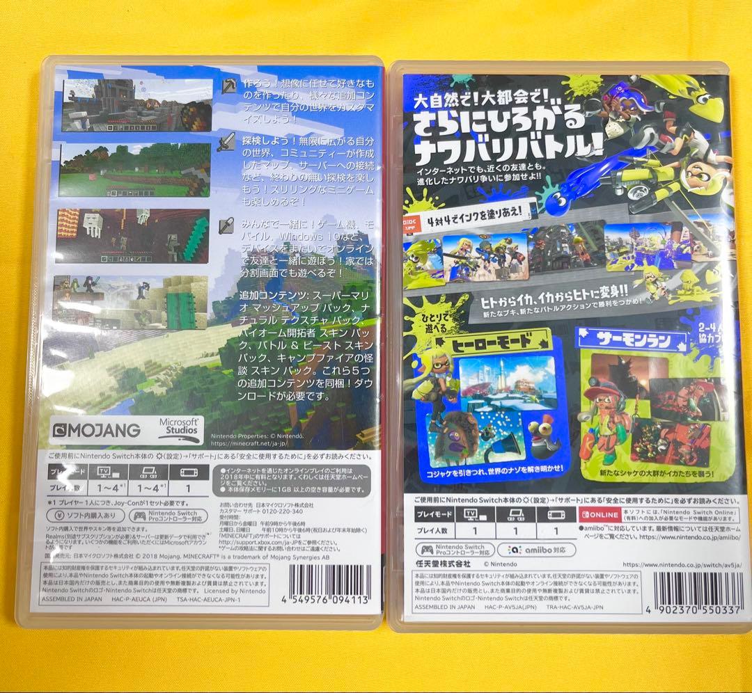 【値引き中】Minecraft & Splatoon 3 ゲームセット