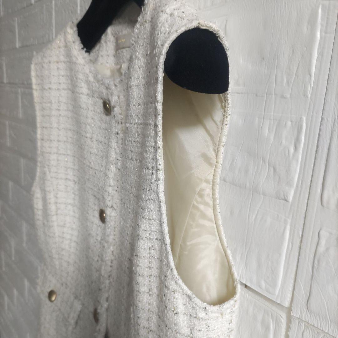 専用✨any SiS　エニィスィス ファンシーツイードペプラム ジレ　ベスト