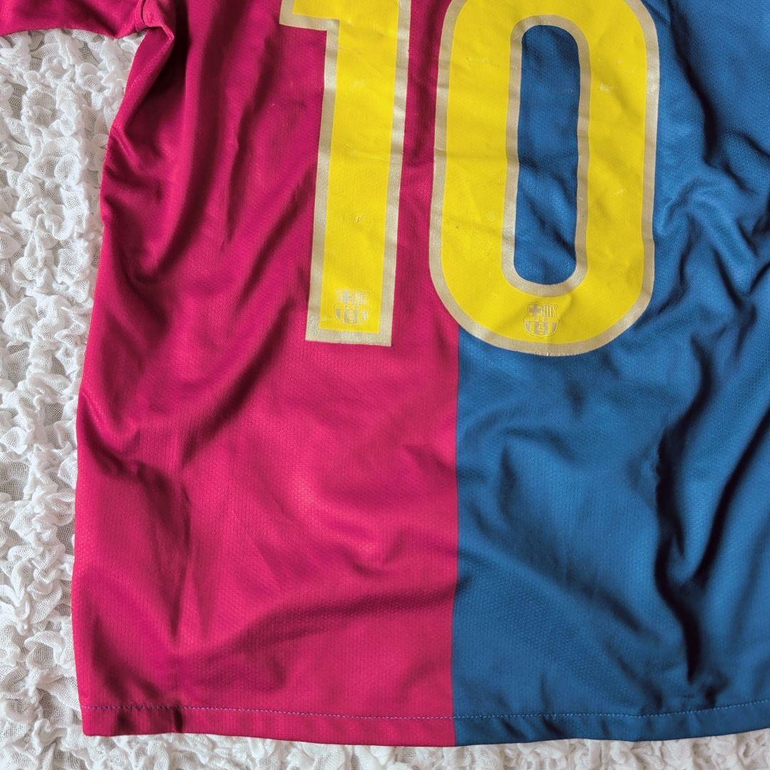 NIKE FCバルセロナ 08/09 ゲームシャツ メッシ キッズL