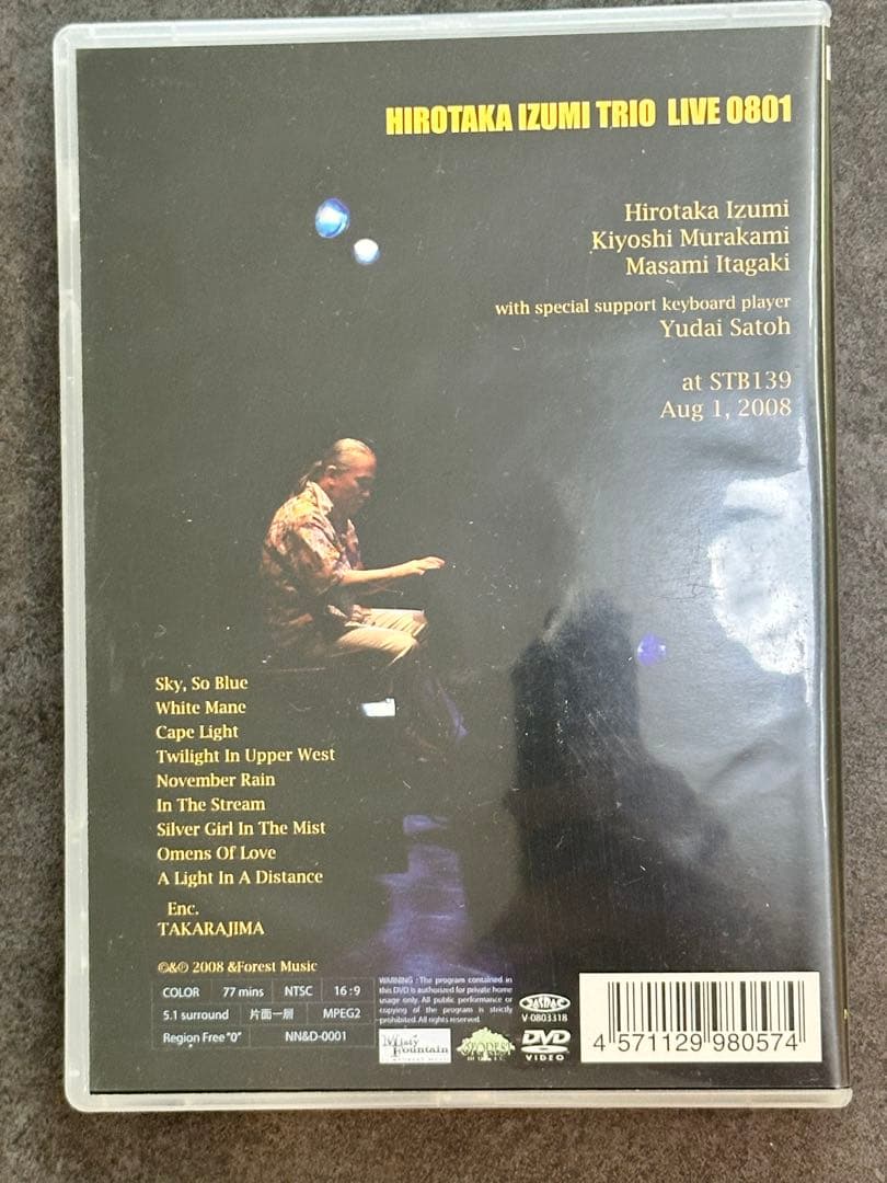 ミュージック HIROTAKA IZUMI TRIO LIVE 0801